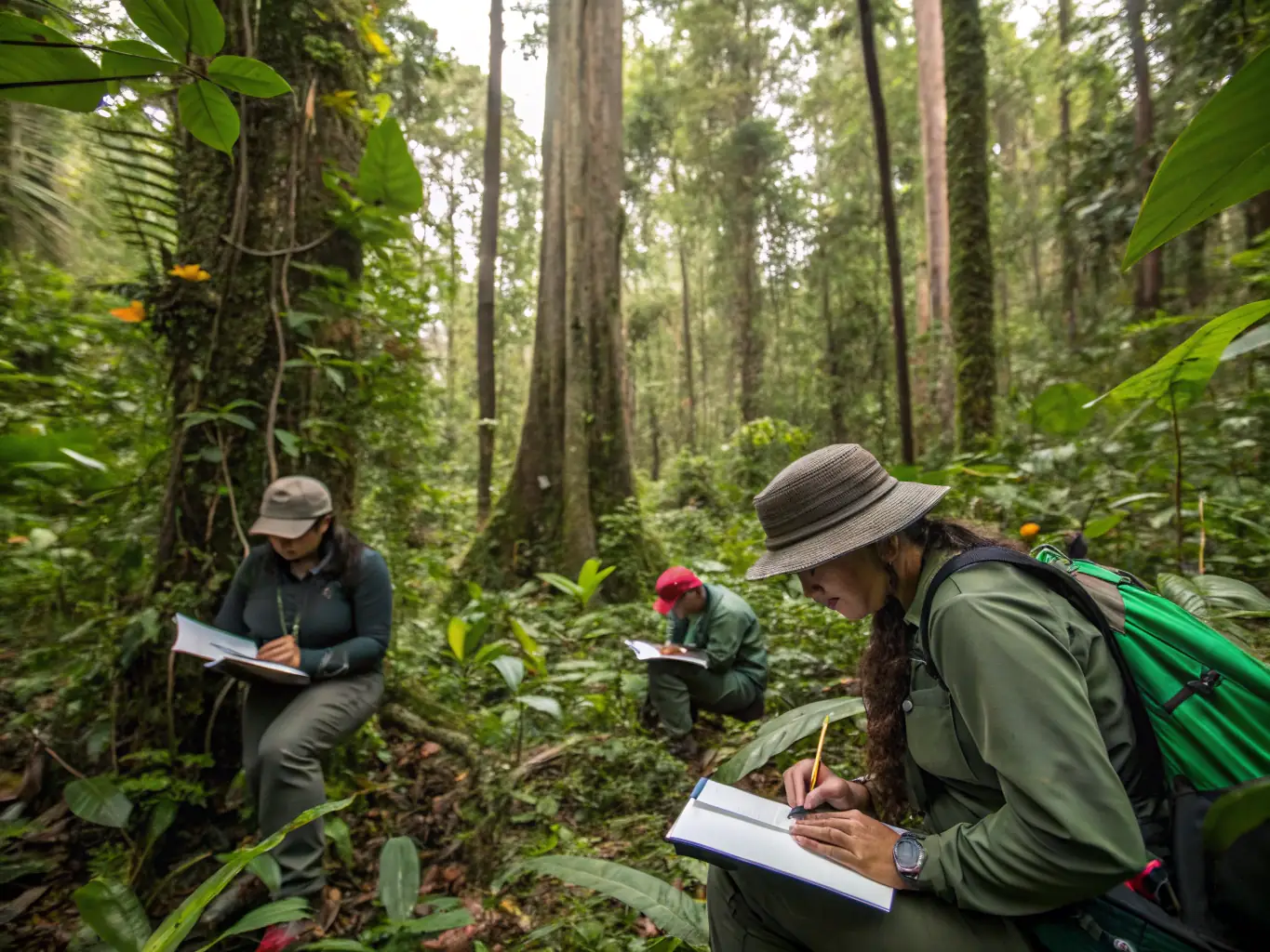 An image showcasing a wildlife conservation project, such as habitat restoration or species monitoring, highlighting the organization's commitment to biodiversity.